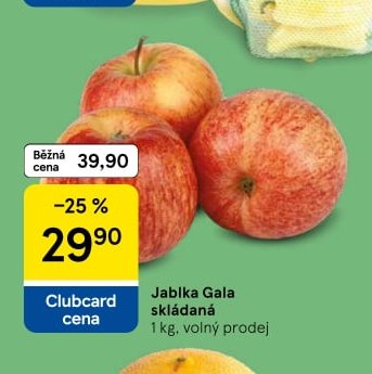 Jablka Gala skládaná