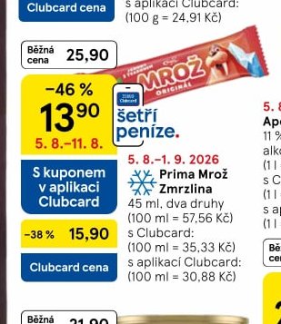 Prima Mrož Zmrzlina 45 ml
