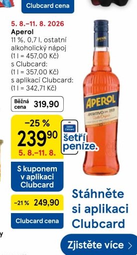 Aperol 11 %, 0,7 l