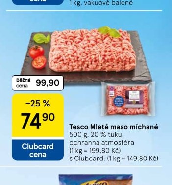 Tesco Mleté maso míchané 500 g
