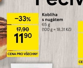 Kobliha s nugátem