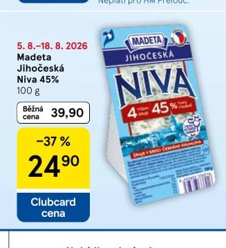 Madeta Jihočeská Niva 45%