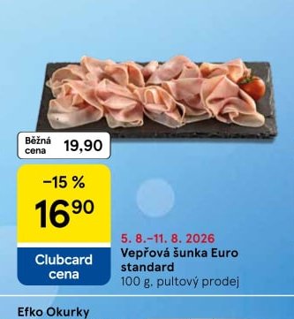 Vepřová šunka Euro standard