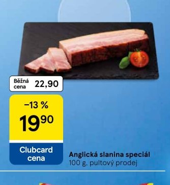 Anglická slanina speciál