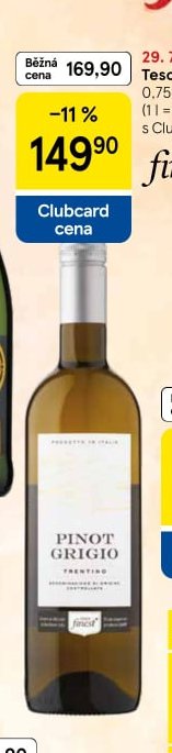 Tesco Finest Pinot Grigio 0,75 l