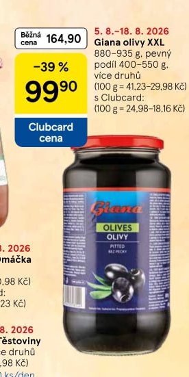 Giana olivy XXL 880–935 g
