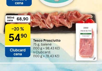Tesco Prosciutto 75 g