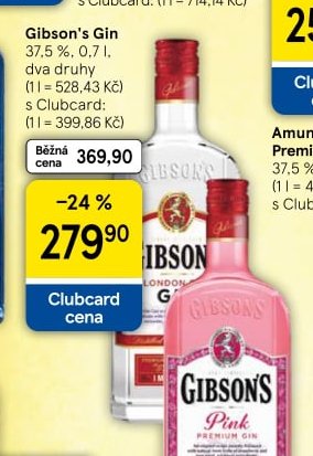 Gibson's Gin 37,5 %, 0,7 l