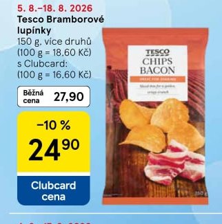 Tesco Bramborové lupínky