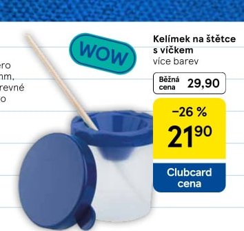 Kelímek na štětce s víčkem