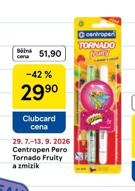 Centropen Pero Tornado Fruity a zmizík