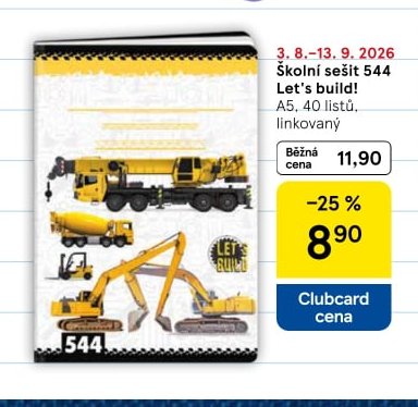 Školní sešit 544 Let's build!
