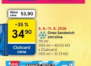 Oreo Sandwich zmrzlina