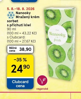 Nanooky Mražený krém sorbet