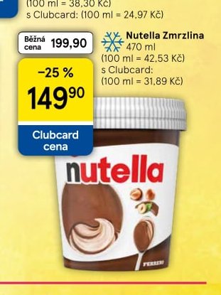 Nutella Zmrzlina