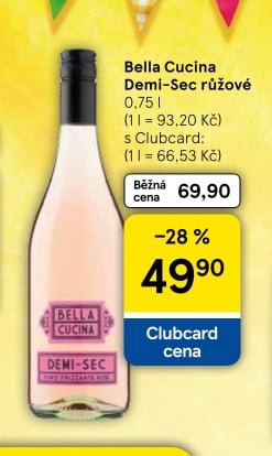 Bella Cucina Demi-Sec růžové