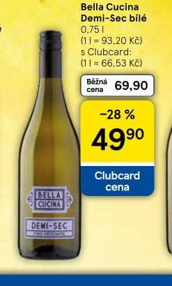 Bella Cucina Demi-Sec bílé