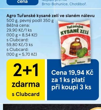 Agro Tuřanské kysané zelí
