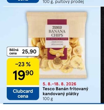 Tesco Banán fritovaný