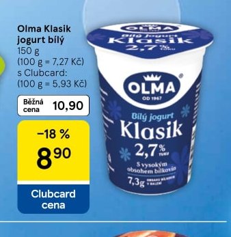 Olma Klasik jogurt bílý