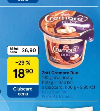 Zott Cremore Duo