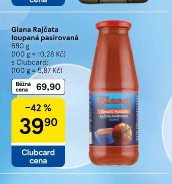 Giana Rajčata loupaná pasírovaná