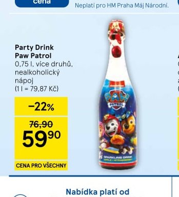 Party Drink Paw Patrol