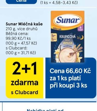 Sunar Mléčná kaše