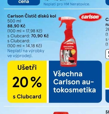 Carlson Čistič disků kol