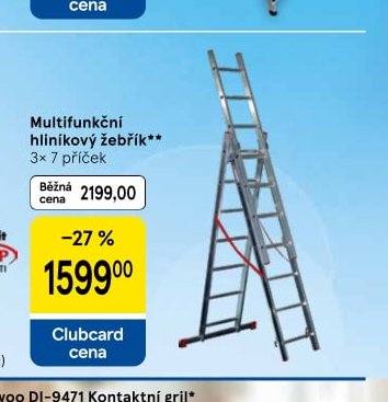 Multifunkční hliníkový žebřík