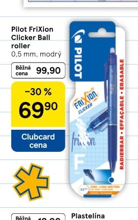 Pilot FriXion Clicker Ball roller 0,5 mm, modrý