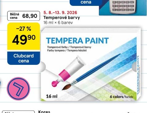 Temperové barvy 16 ml x 6 barev