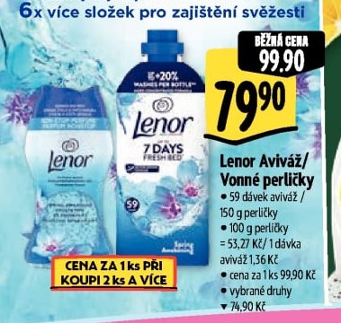 Lenor Aviváž/Vonné perličky