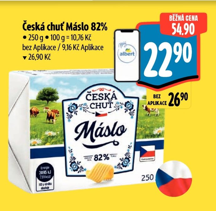 Česká chuť Máslo 82%