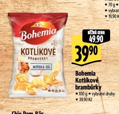 Bohemia Kotlíkové brambůrky