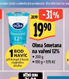 Olma Smetana na vaření 12%