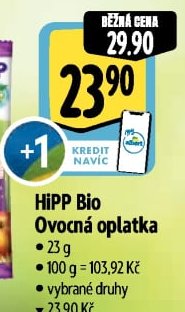 HiPP Bio Ovocná oplatka