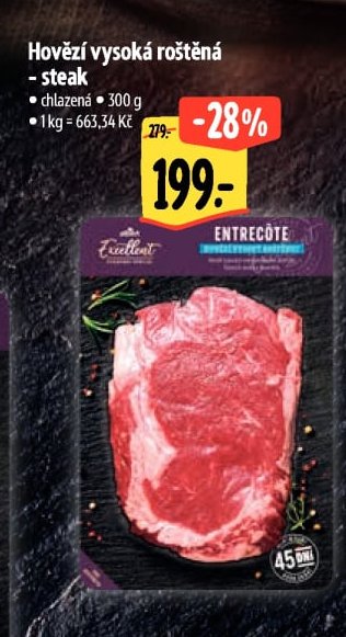 Hovězí vysoká roštěná - steak
