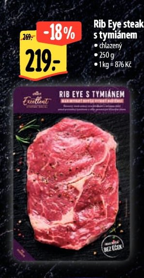 Rib Eye steak s tymiánem
