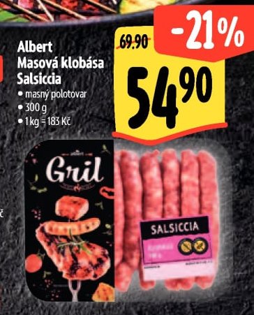 Albert Masová klobása Salsiccia