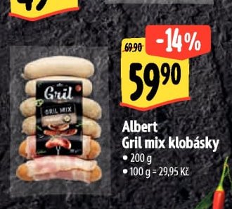Albert Gril mix klobásky
