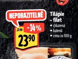 Tilápie - filet