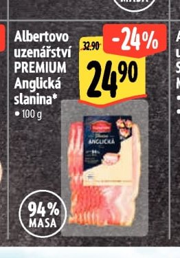 Albertovo uzenářství PREMIUM Anglická slanina