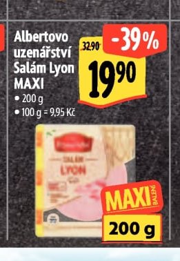 Albertovo uzenářství Salám Lyon MAXI