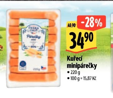 Kuřecí minipárečky