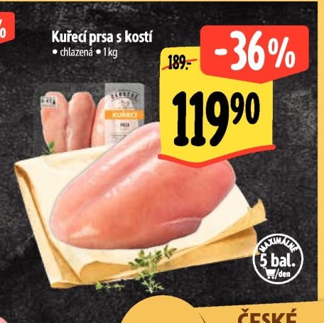 Kuřecí prsa s kostí