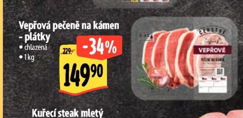 Vepřová pečeně na kámen