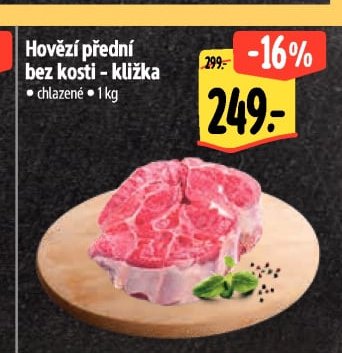 Hovězí přední bez kosti - kližka