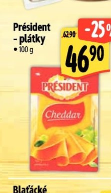 Président - plátky