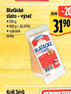 Blaťácké zlato - výseč